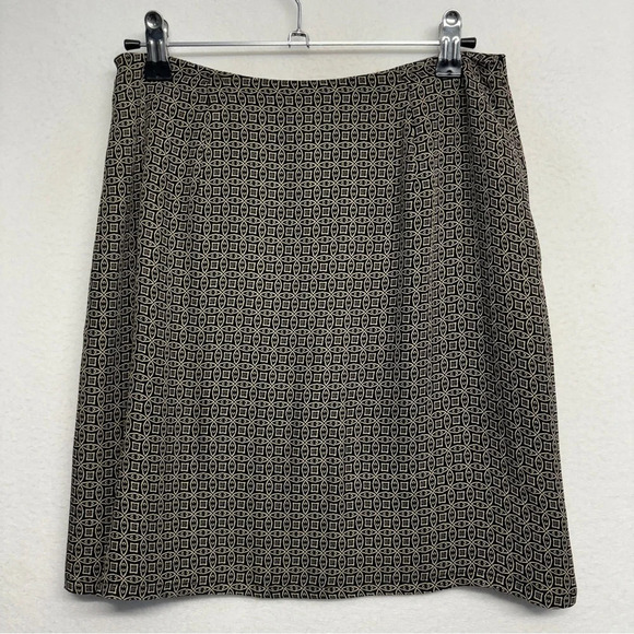 VTG 90s 100% Silk Ann Taylor Mini Skirt Fully Lined Rachel Greene High Rise 2 - Picture 2 of 6